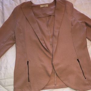 Blush pink blazer